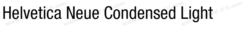 Helvetica Neue Condensed Light字体转换